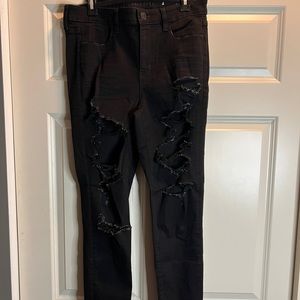 Distressed jeans